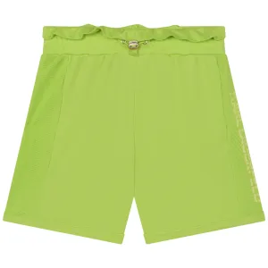 KL Lime Mesh Panel Shorts