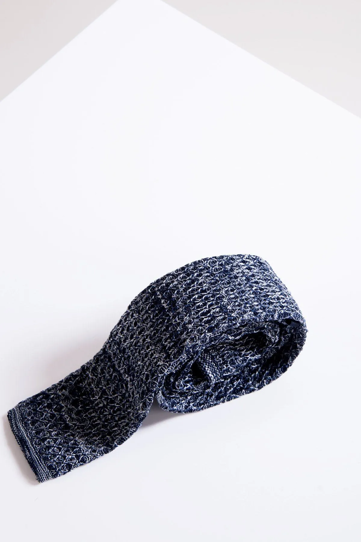 KT - Navy Marl Knitted Tie