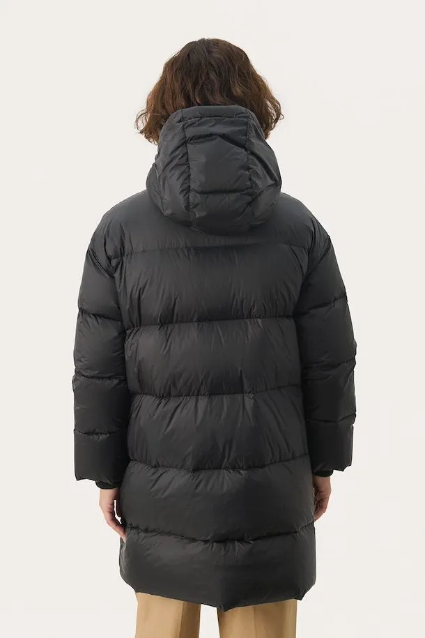 Labika Black Water Repellant Puffer Jacket