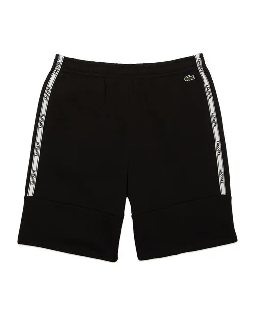 Lacoste Men's Signature Logo Tape Cotton Fleece Shorts