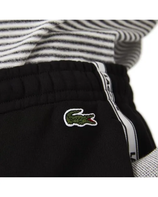 Lacoste Men's Signature Logo Tape Cotton Fleece Shorts