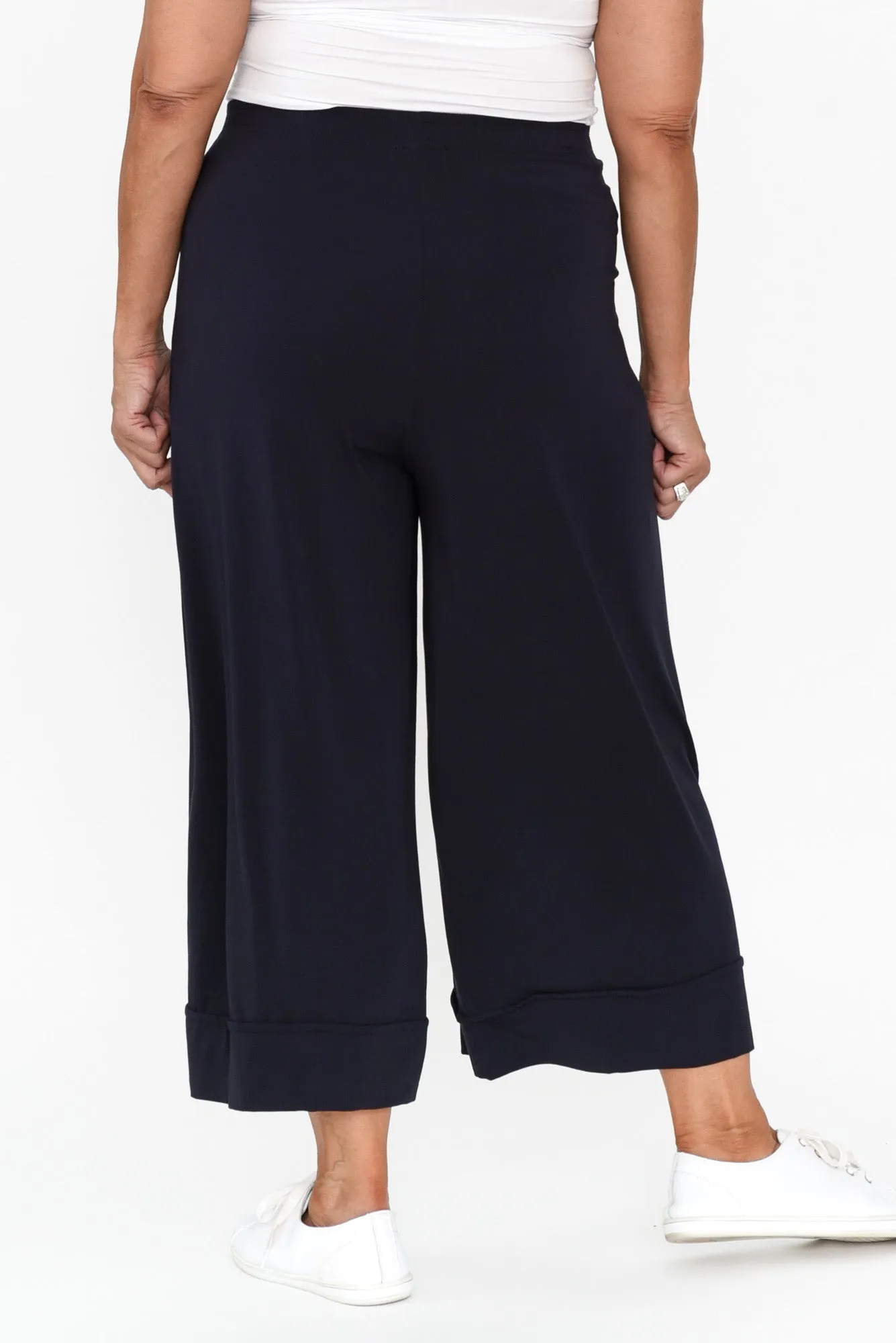 Lena Navy Micro Modal Resort Pants