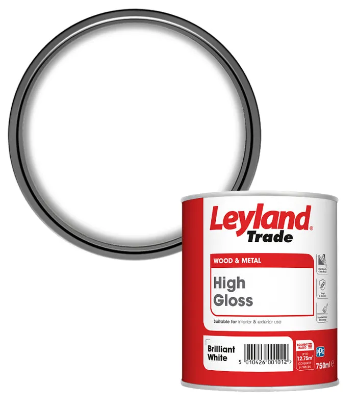 Leyland Trade High Gloss Paint - Brilliant White