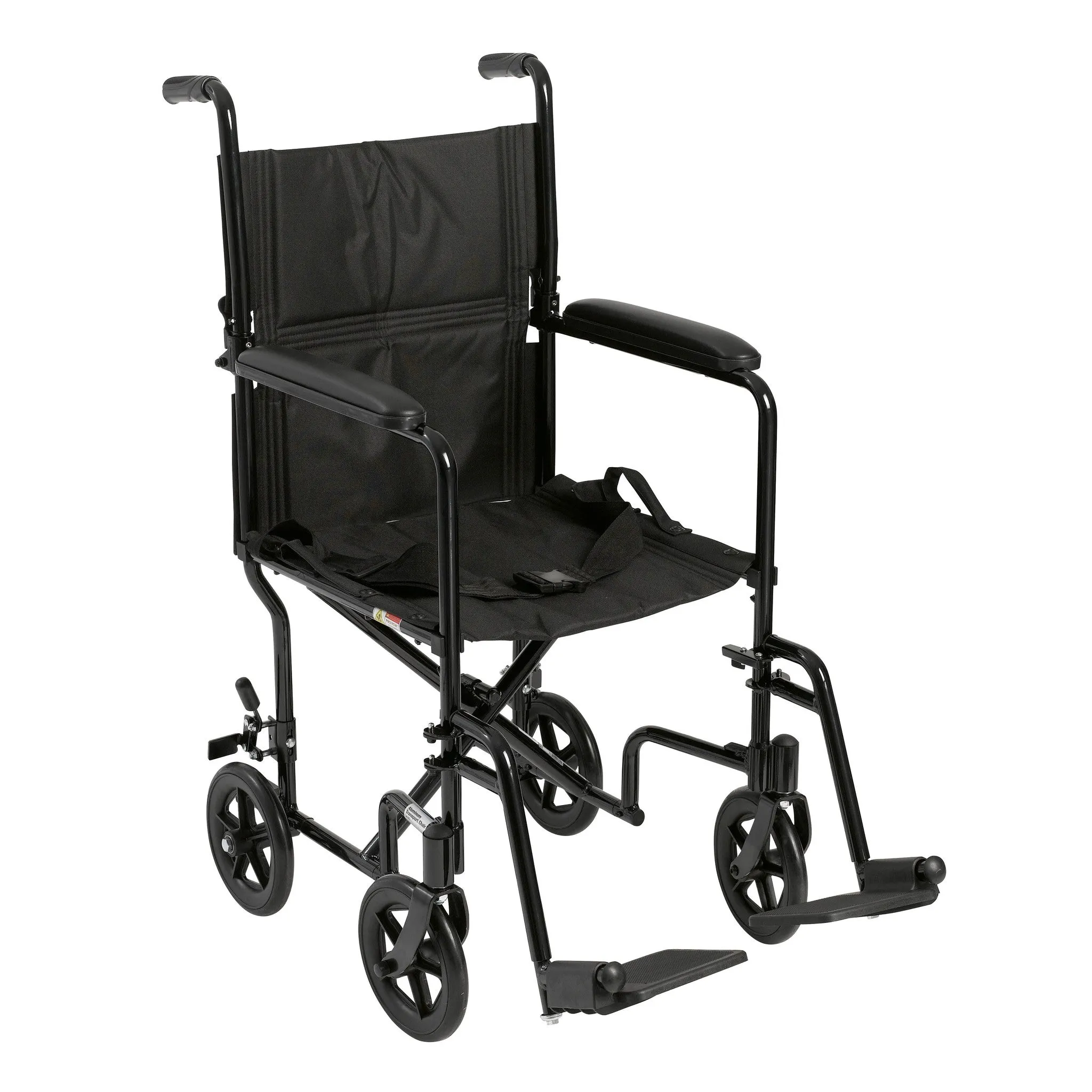 Lightweight Transport Wheelchair, 19" Seat, Black