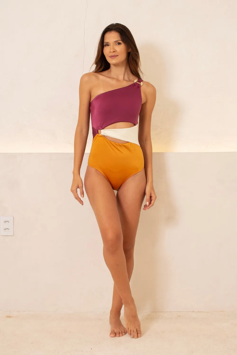 Lilian Sidestroke One Piece Swimsuit