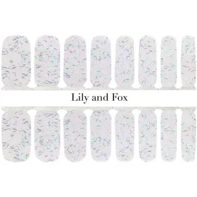 Lily And Fox - Nail Wrap - Cosmic Confetti (Holo Transparent)