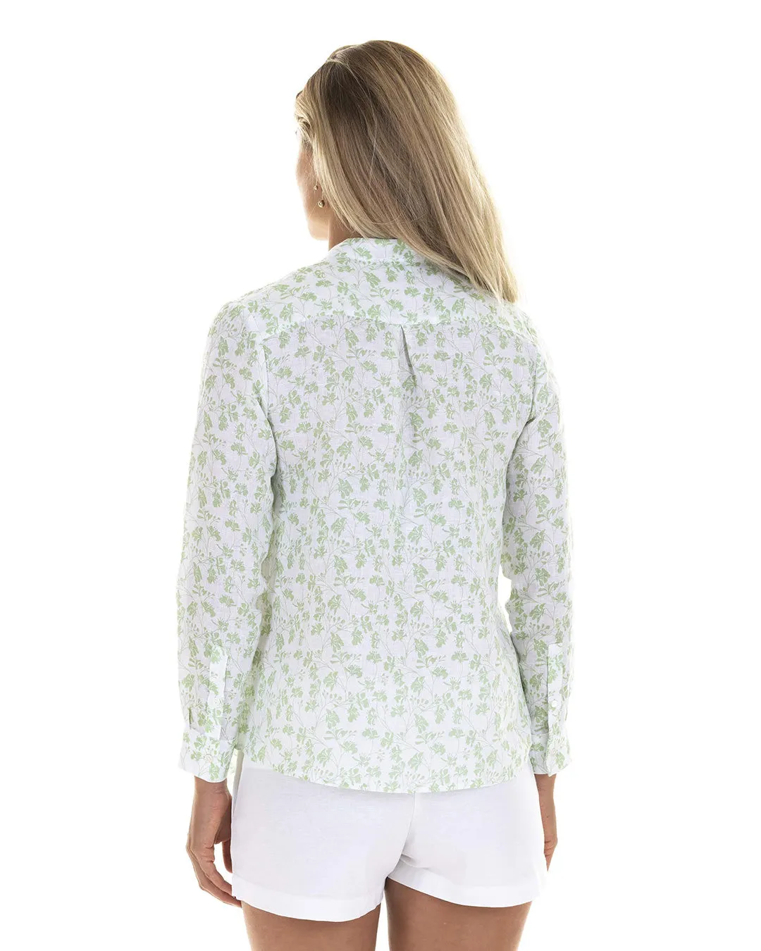 Linen Shirt FLAMBOYANT FLOWER