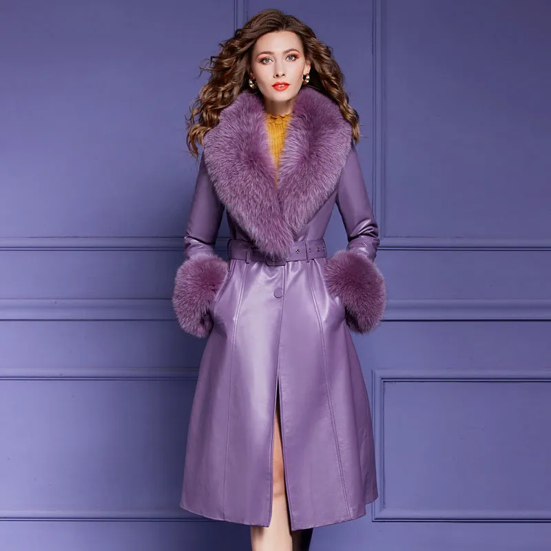 Luxurious Beauty Sheepskin/Fox Coat