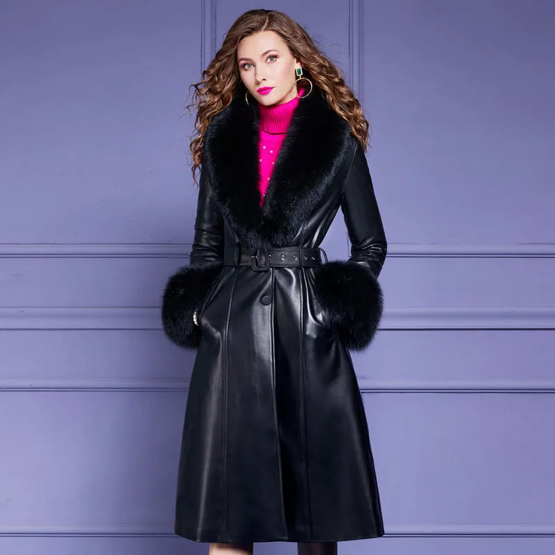 Luxurious Beauty Sheepskin/Fox Coat