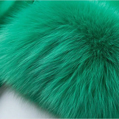 Luxurious Beauty Sheepskin/Fox Coat