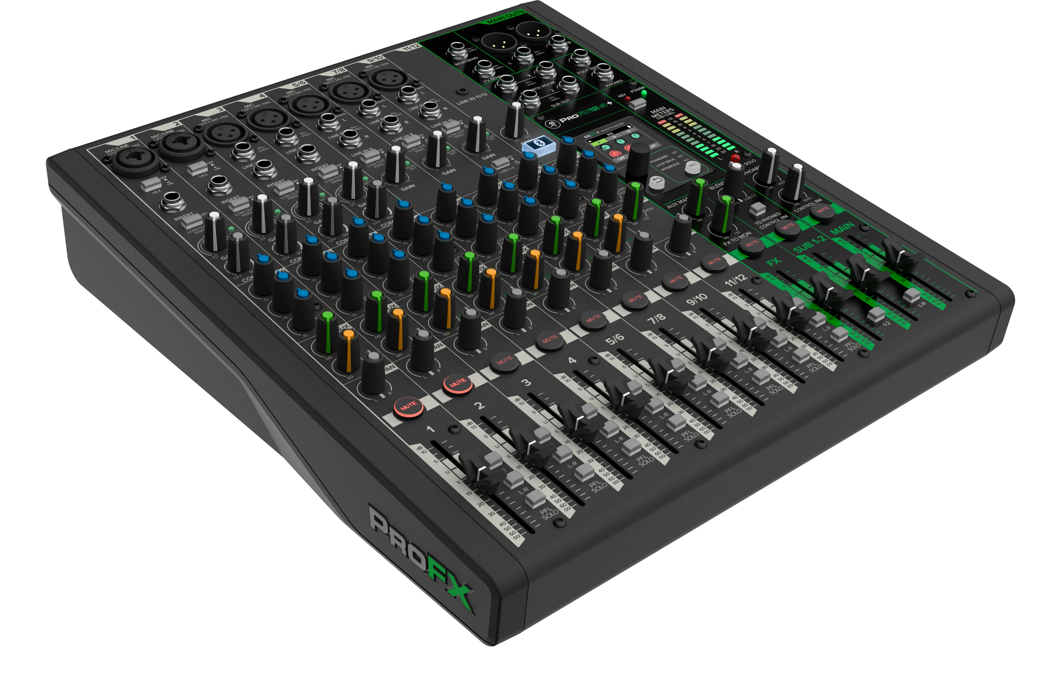 Mackie PROFX12V3  12-Channel Analog Mixer With Enhanced FX, USB Recording Modes and Bluetooth