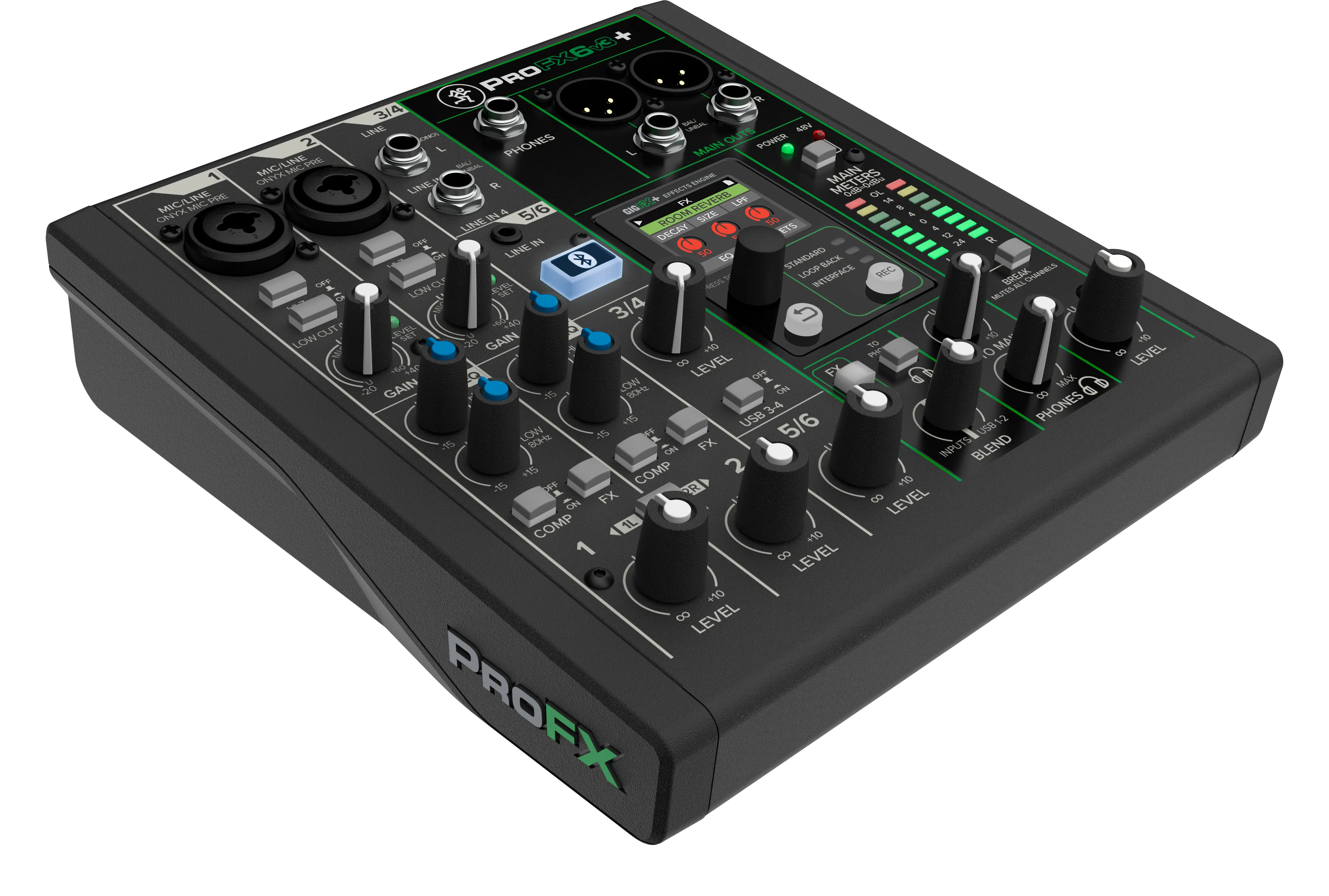 Mackie PROFX6V3  6-Channel Analog Mixer With Enhanced FX, USB Recording Modes and Bluetooth