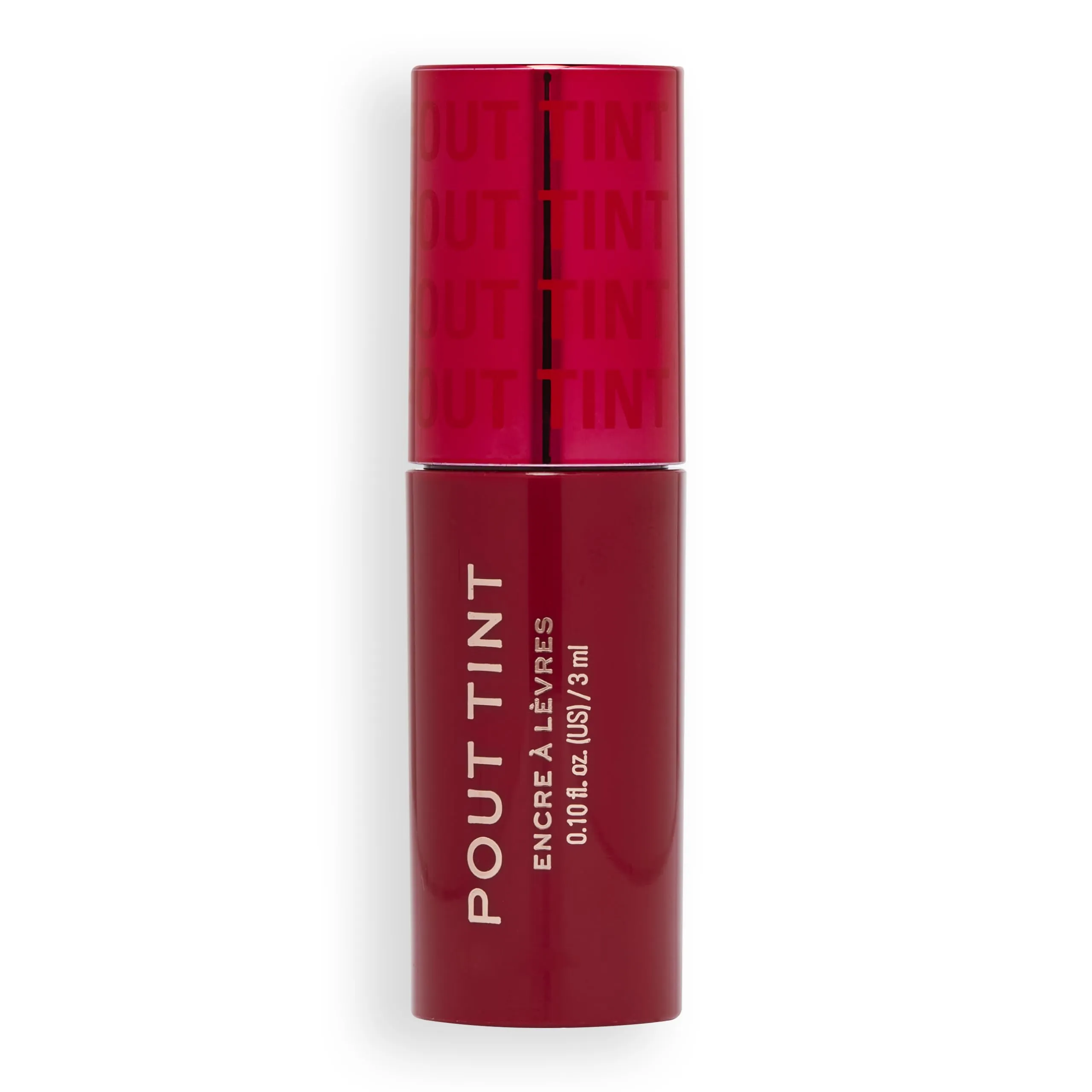 MAKEUP REVOLUTION Pout Tint Lip Gloss, Lightweight & Buildable Formula, Gloss to Stain Finish, Sizzlin Red, 3 ML (Pack of 1)