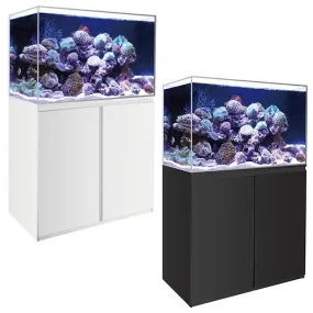 Marine Tank & Cabinet Set - White / Black 250L -91cm