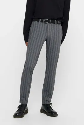 Mark Trousers Stripy - Light grey