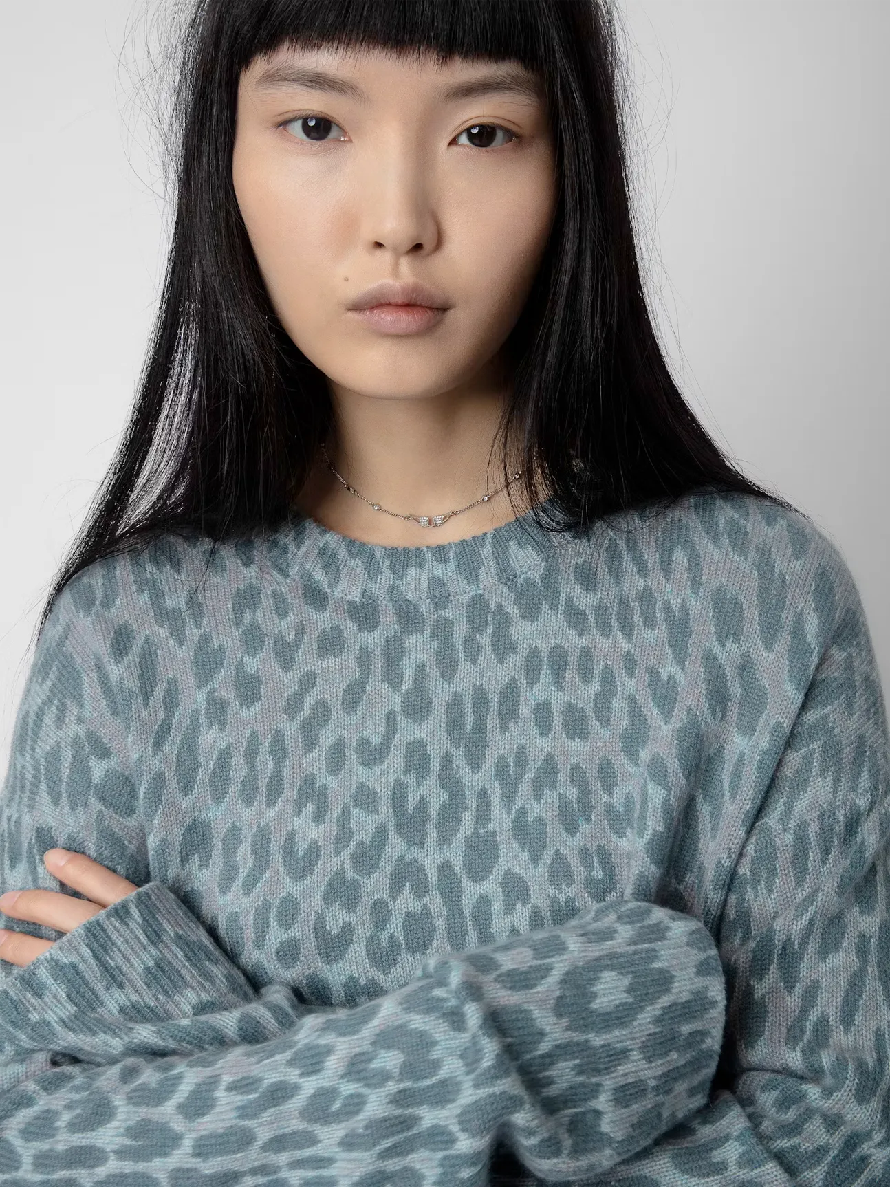 Markus Leopard Cashmere Sweater