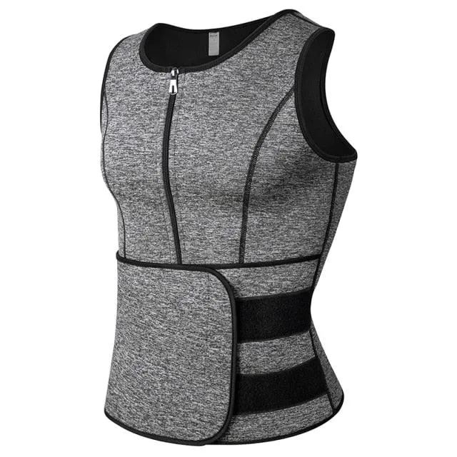 Men Body Shaper Waist Trainer Vest Slimming Shirt Sauna Sweat Vest Compression Undershirt Shapewear Fat Burner Workout Tank Tops(FHM1)(1U101)(1U9)(F101)