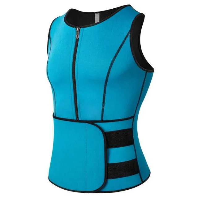 Men Body Shaper Waist Trainer Vest Slimming Shirt Sauna Sweat Vest Compression Undershirt Shapewear Fat Burner Workout Tank Tops(FHM1)(1U101)(1U9)(F101)