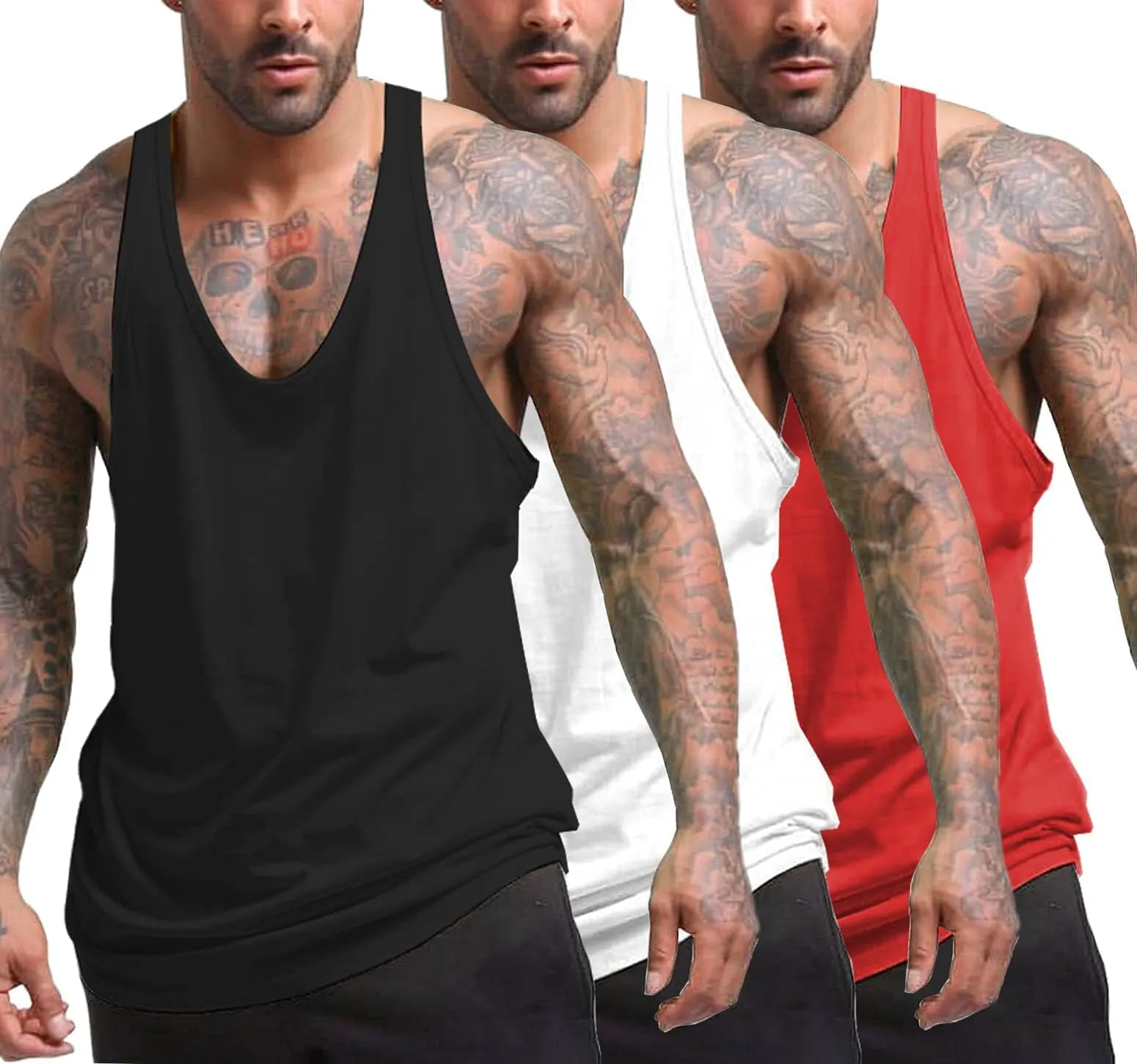 Men's 3 Pack Tank Tops (US Only)