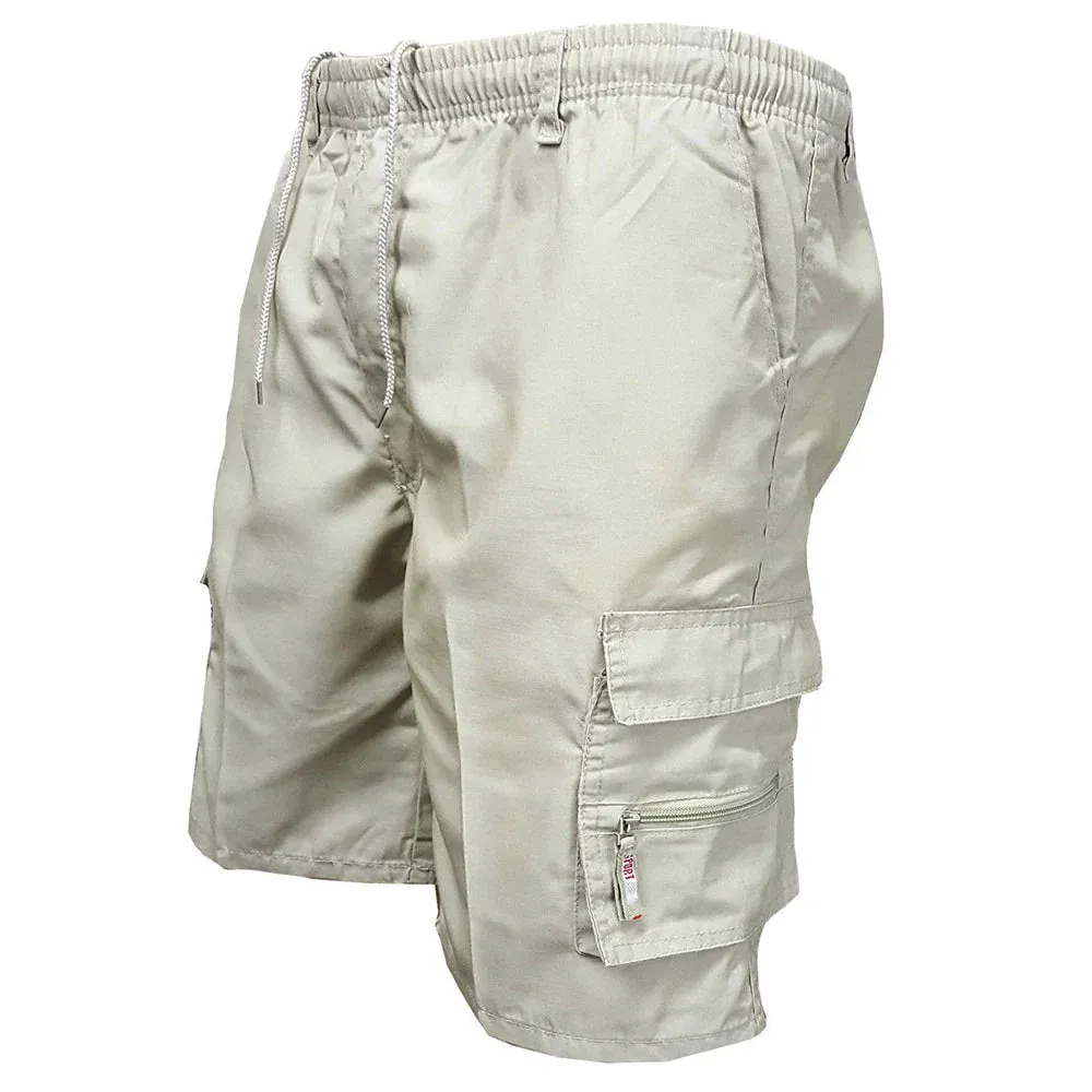 Mens Casual Summer Elastic Waist Shorts