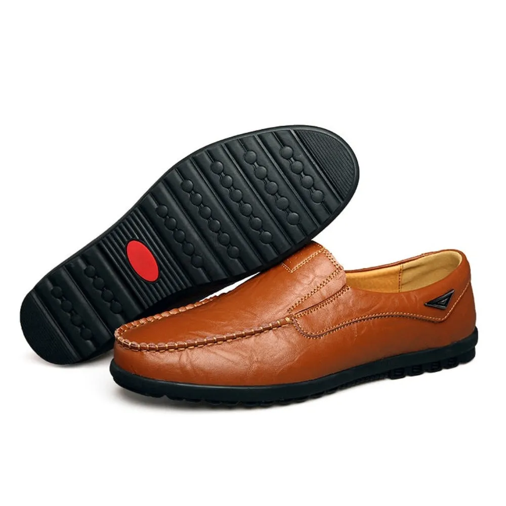 Mens Ultra Soft Casual Vegan Leather Loafers