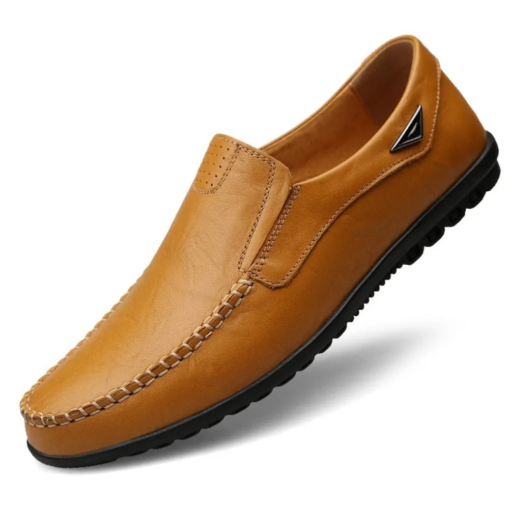 Mens Ultra Soft Casual Vegan Leather Loafers