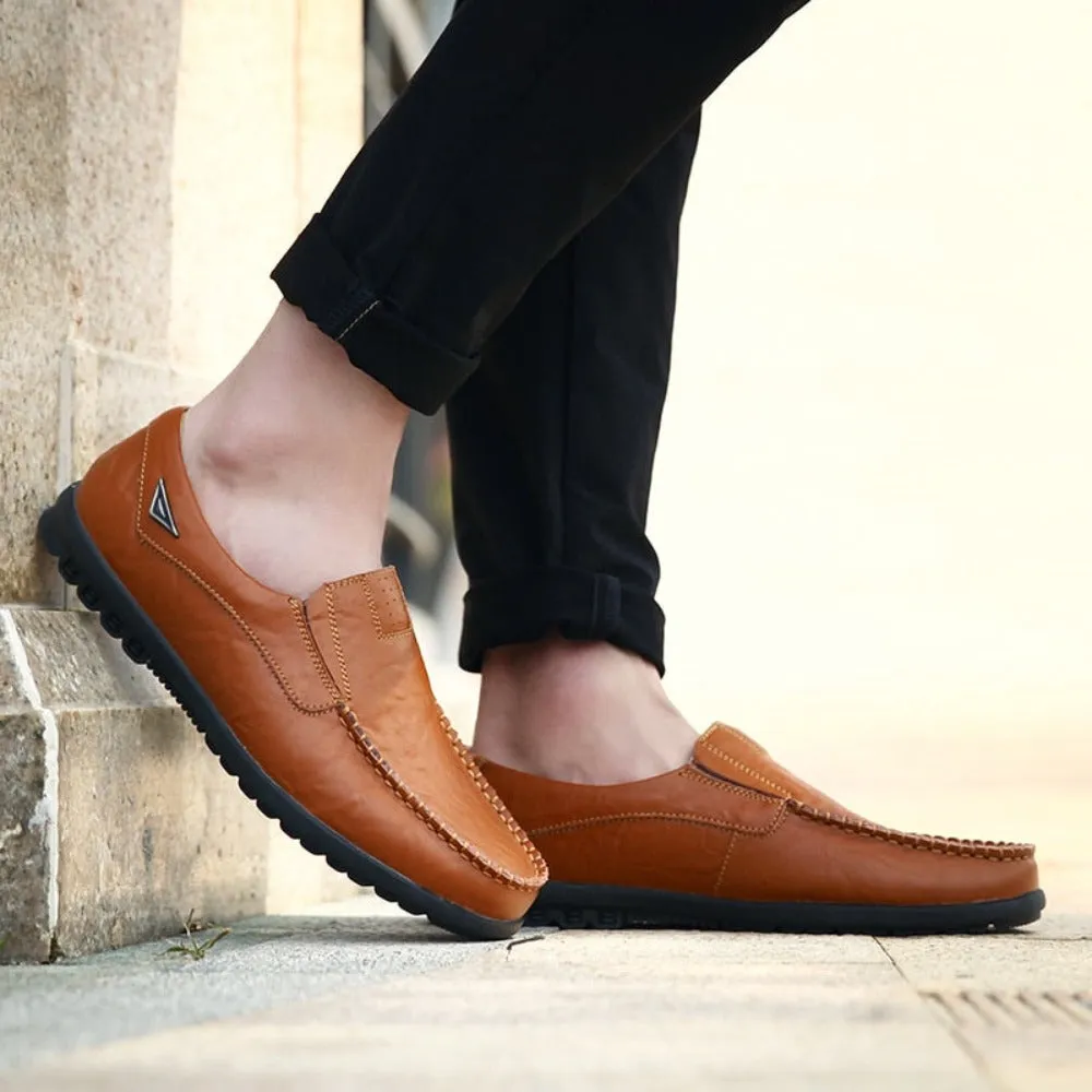 Mens Ultra Soft Casual Vegan Leather Loafers