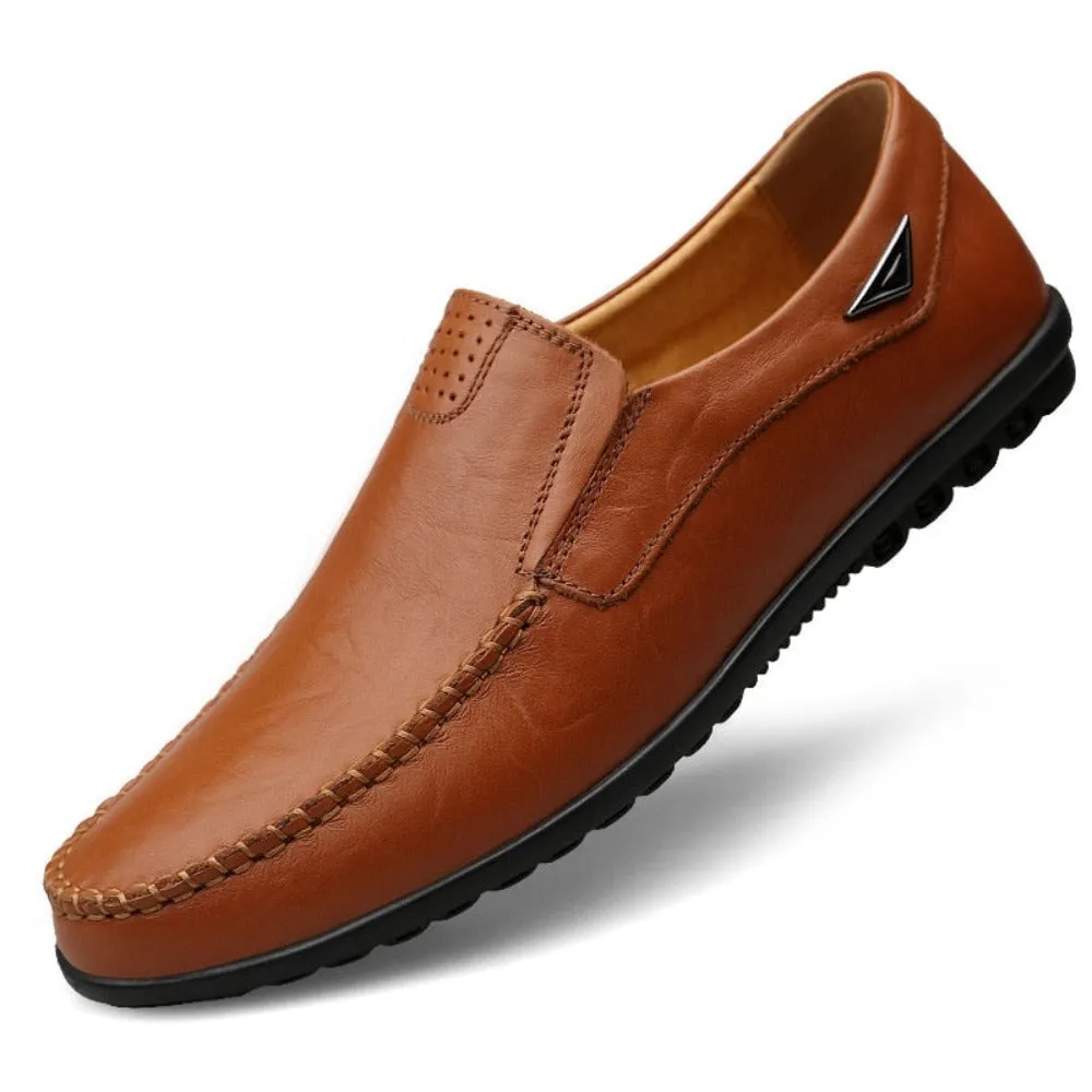 Mens Ultra Soft Casual Vegan Leather Loafers