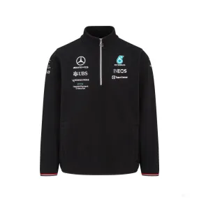 Mercedes Sweater, Team 1/4 Zip, Black, 2022