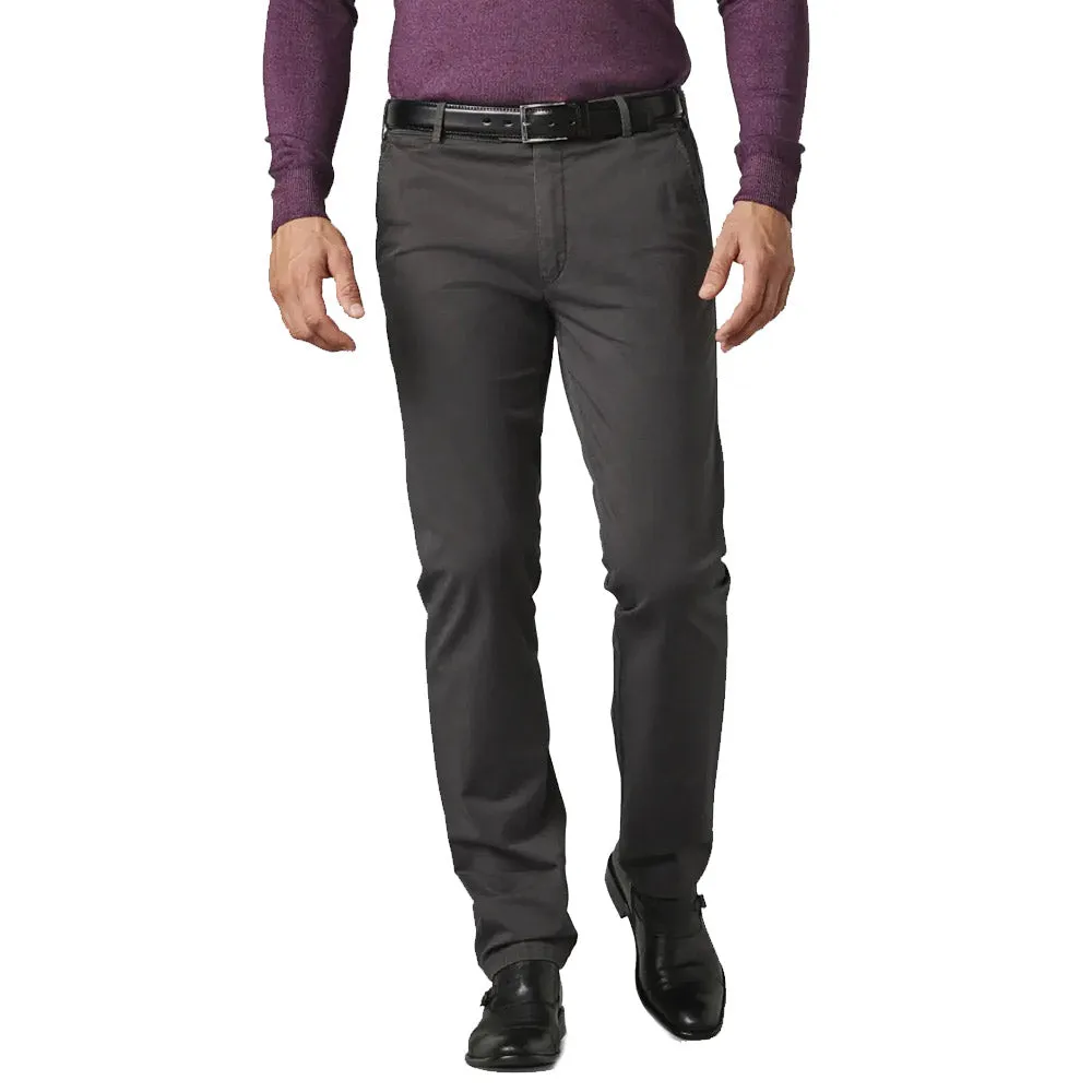 Meyer Cotton Stretch Chino | Charcoal