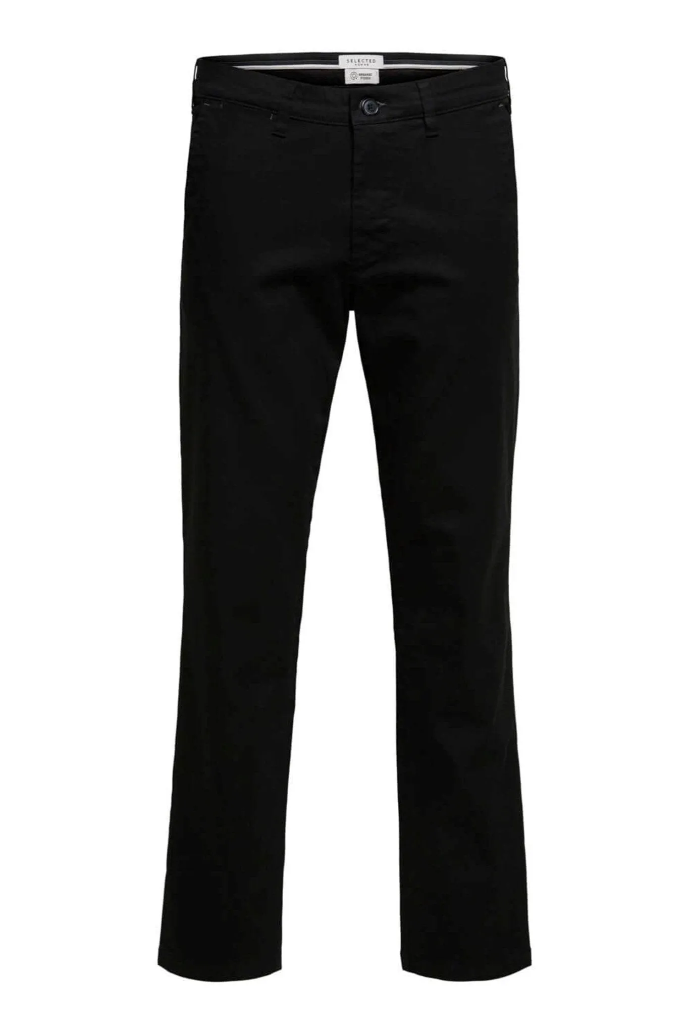 Miles Flex chino pant - Black (organic cotton)