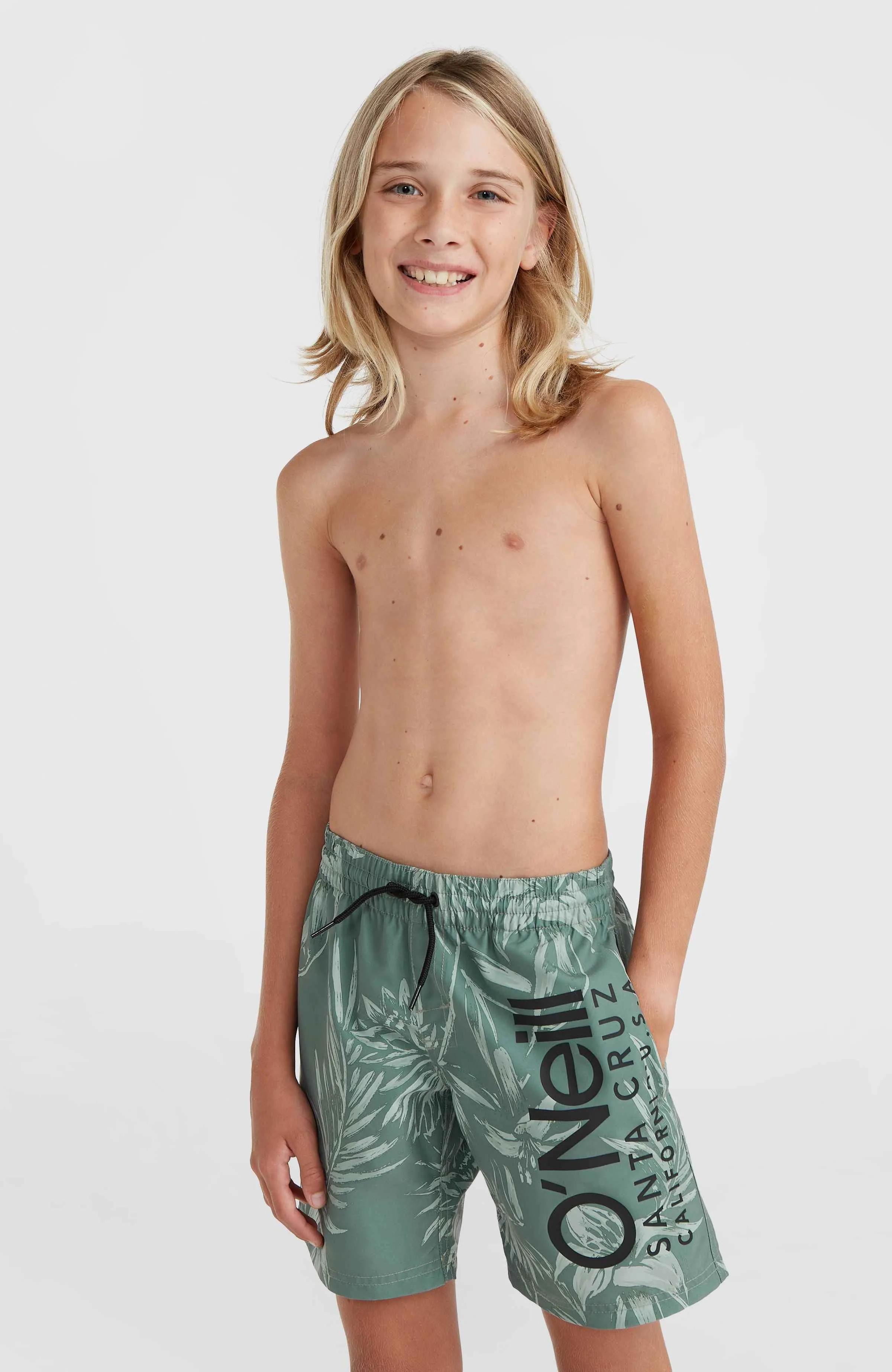 Mix and Match Cali Floral 14'' Swim Shorts | Green Tonal Tropicana