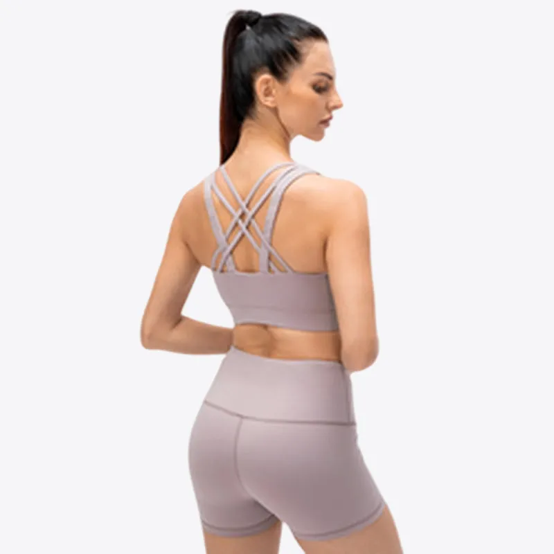 Mountain Trail Organic Cotton Womens Activewear Sports Bra & Shorts Set