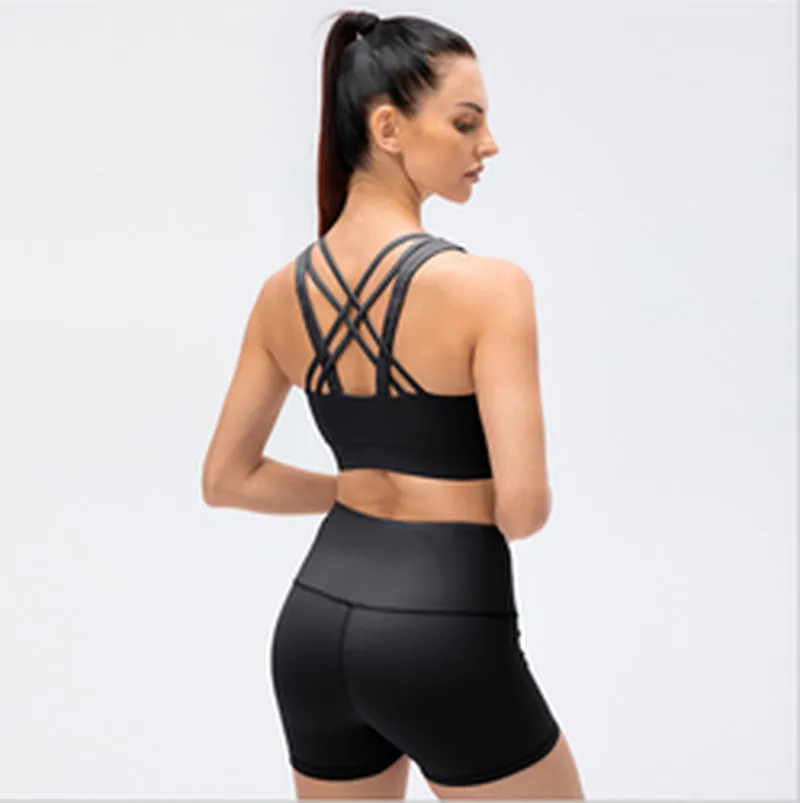 Mountain Trail Organic Cotton Womens Activewear Sports Bra & Shorts Set