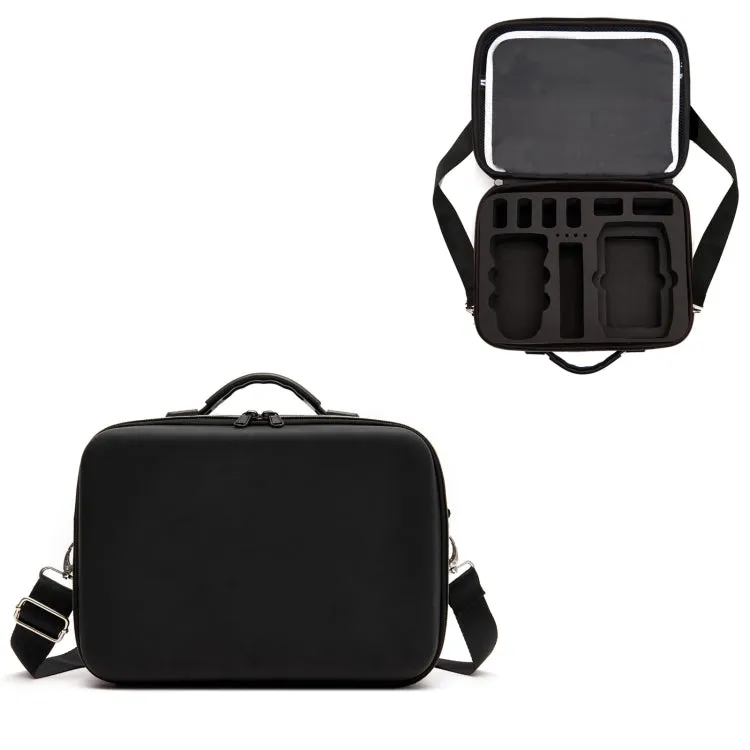 Multi-function PU Shoulder Storage Bag Suitcase with Baffle For DJI Mavic Mini 2(Black Liner)