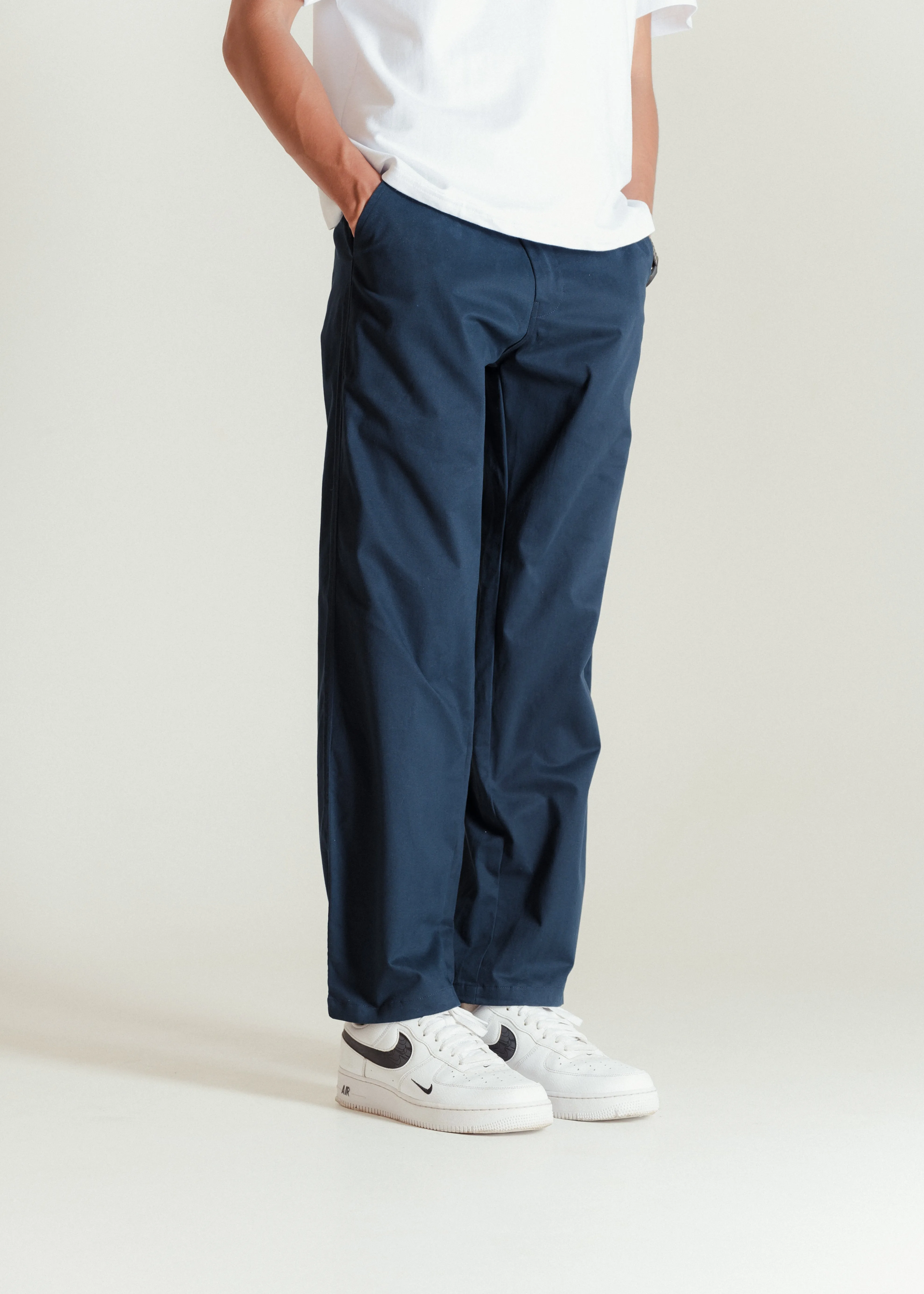 Navy Blue — Relaxed Chinos