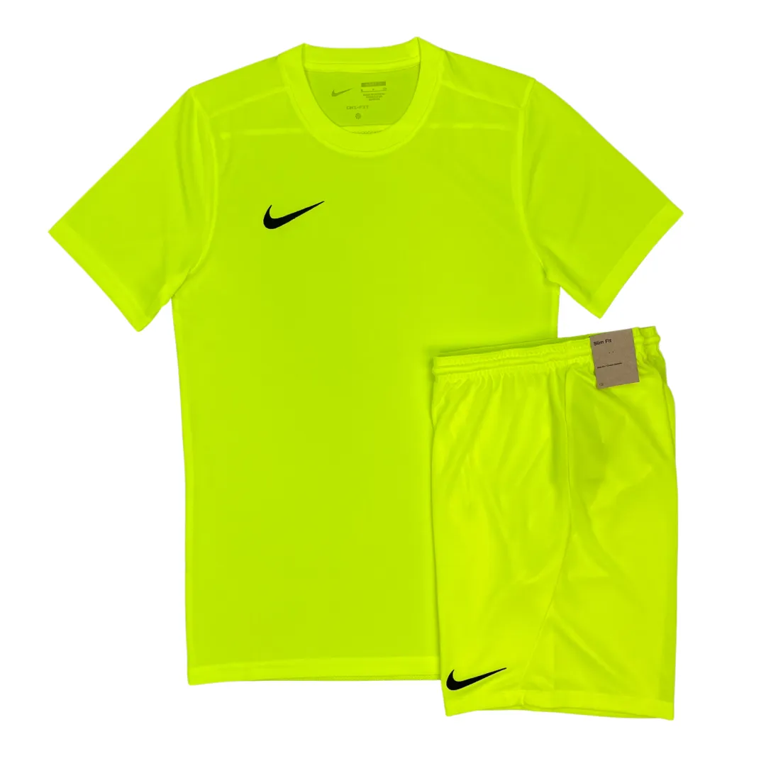 Nike Dri-Fit Tshirt / Shorts Set - Volt Green