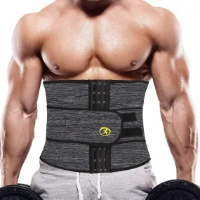 NINGMI Mens Slimming Underwear Waist Trainer Gym Shirt Weight Loss Neoprene Sweat Sauna Fitness Tight Body Shaper Belt Tank Tops