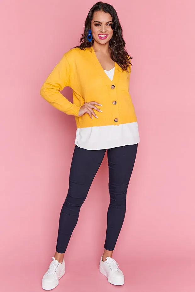 Norma Yellow Cardi