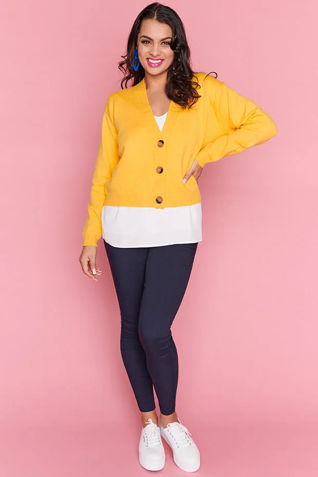 Norma Yellow Cardi