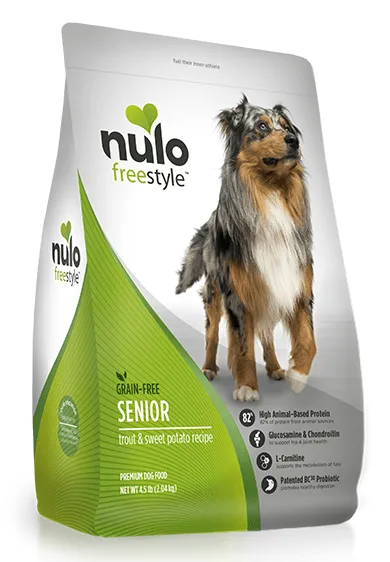 Nulo FreeStyle Grain Free Trout & Sweet Potato Senior Recipe Dry Dog Food