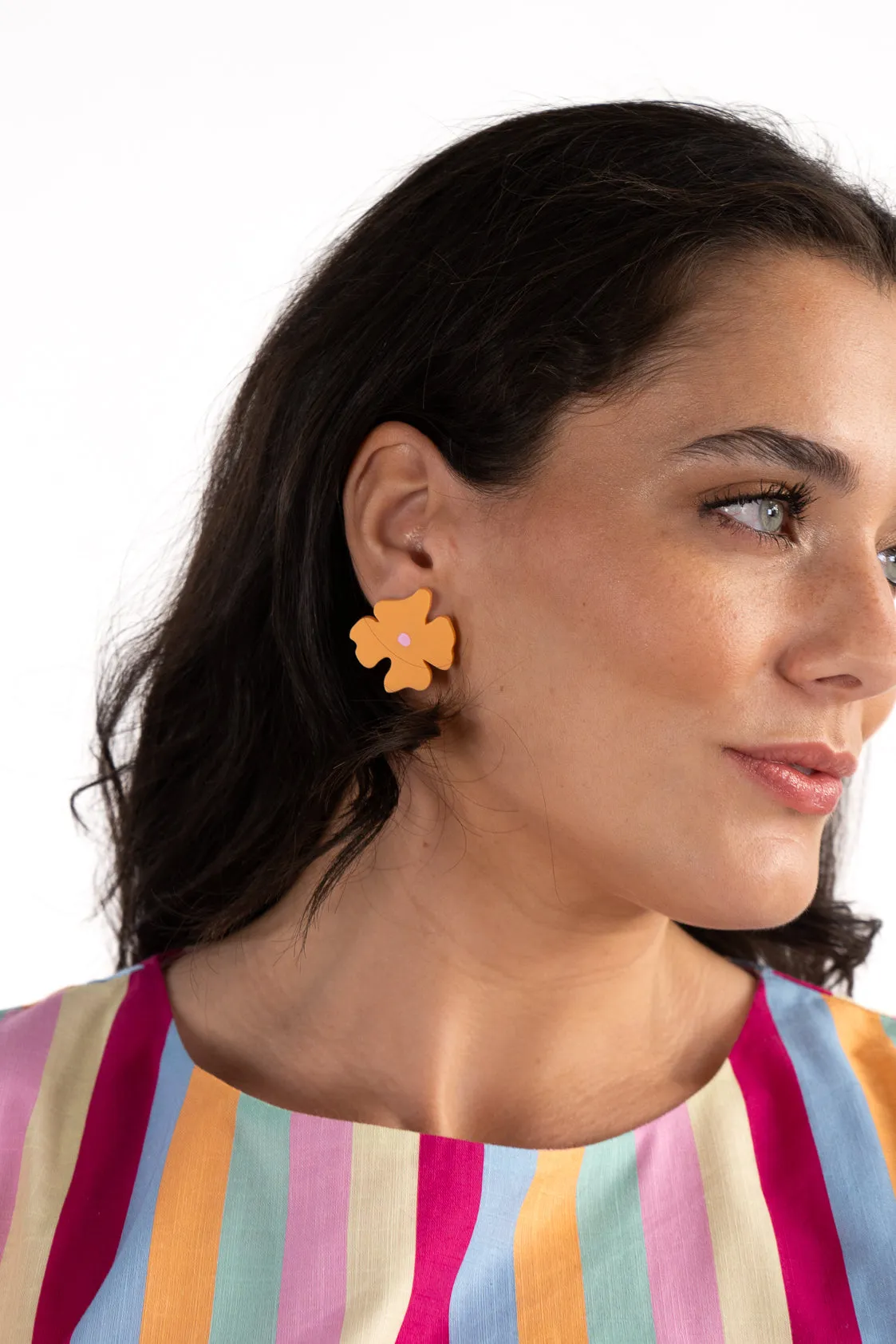 Orange Blossom Stud Earrings