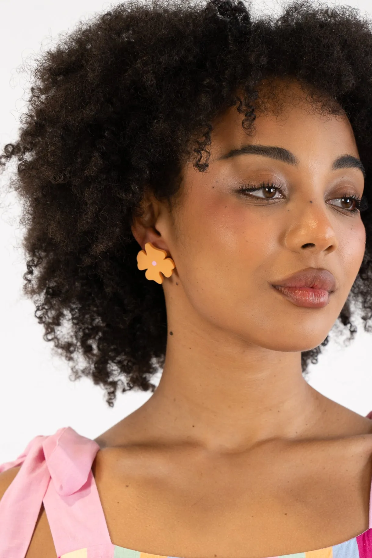 Orange Blossom Stud Earrings