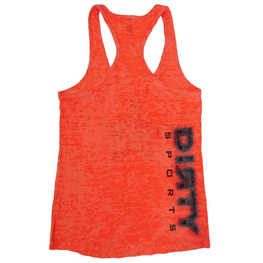 Orange Razor Tank with Dirty Sports Star