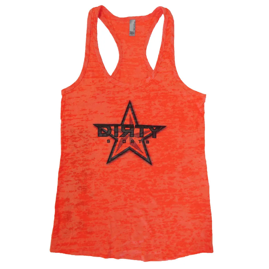 Orange Razor Tank with Dirty Sports Star