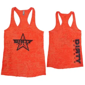 Orange Razor Tank with Dirty Sports Star