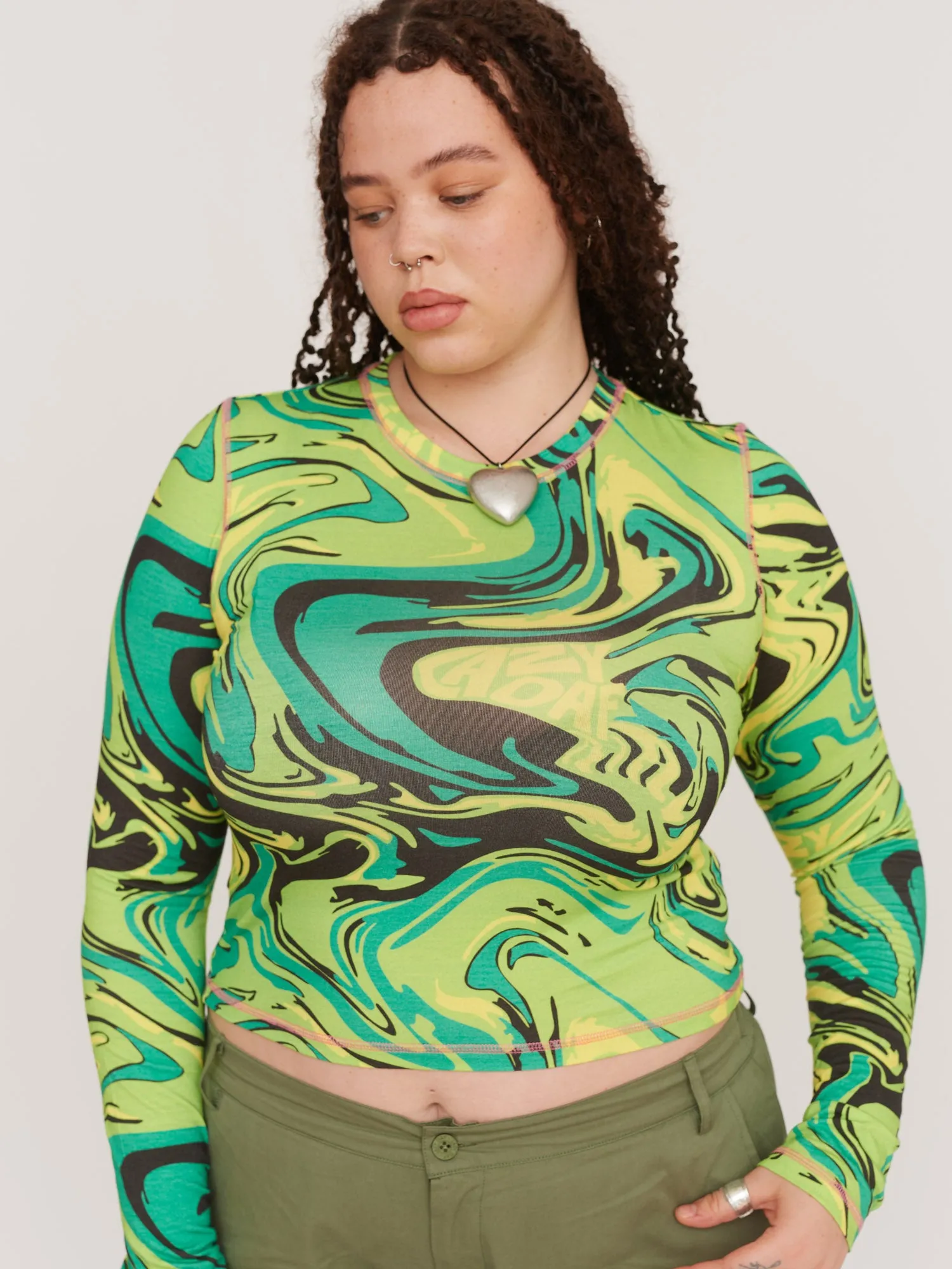 Paint Swirl Crop Top