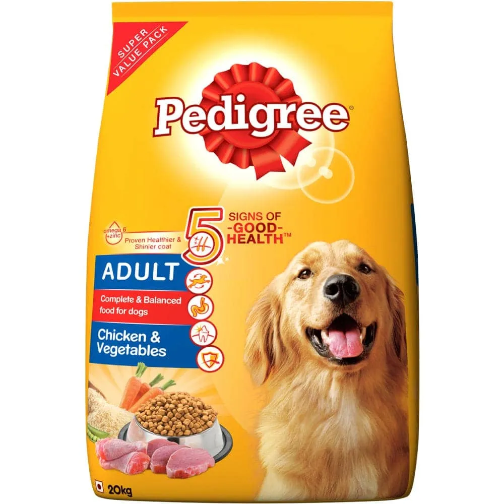 Pedigree Chicken and Vegetables Adult Dry Dog Food