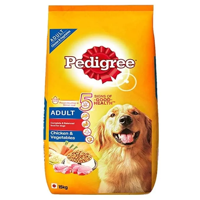 Pedigree Chicken and Vegetables Adult Dry Dog Food