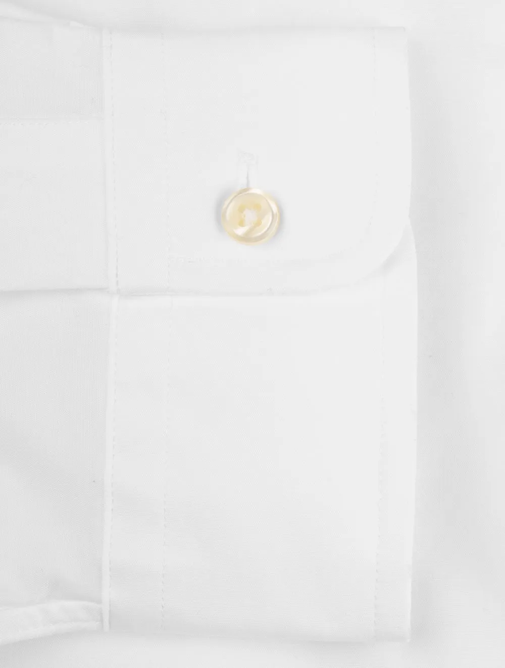 Plain Buttondown Shirt White